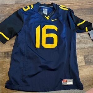 Nike Men's Navy and Gold Football Jersey #16